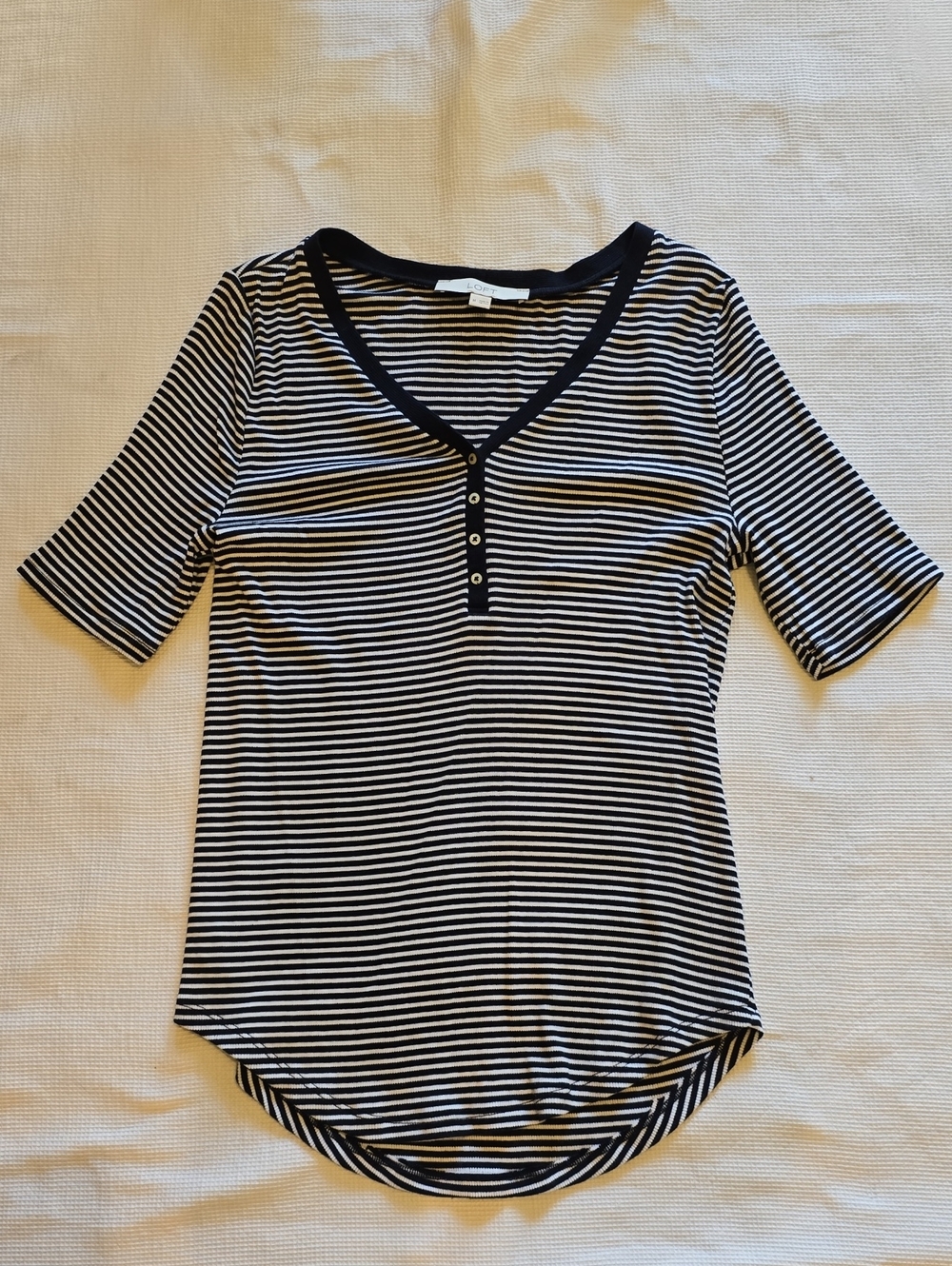 LOFT Striped Top Size M Tote i